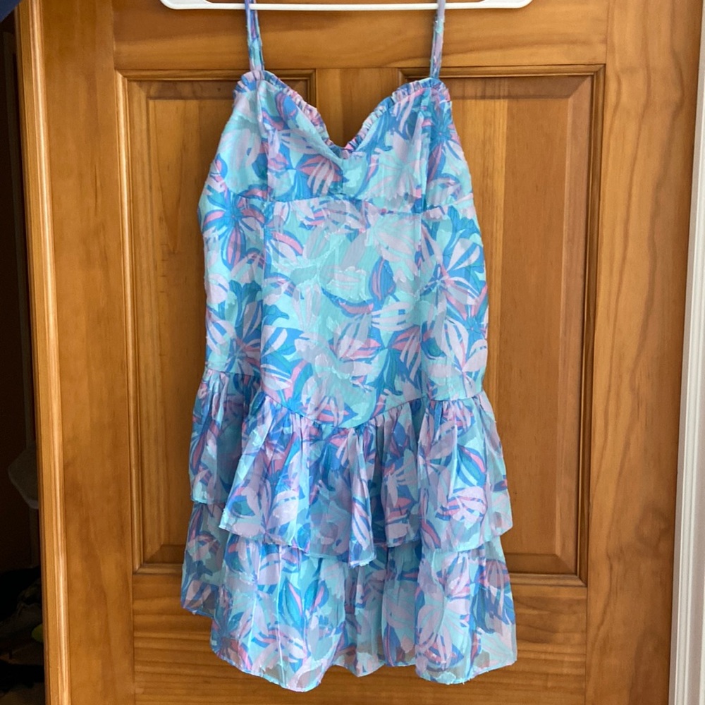 cute and preppy tropical dress NEVER WORN EXEPT IN PHOTO